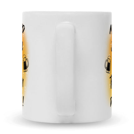 SEO. Bedruckte Tasse mit Spruch Man wird ja wohl noch träumen dürfen - Weiß Linkreich