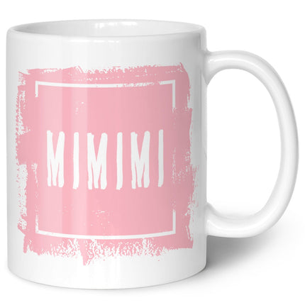 SEO. Bedruckte Tasse mit Spruch - "MIMIMI" - Weiß Linkreich
