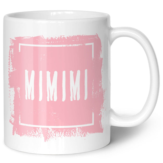 SEO. Bedruckte Tasse mit Spruch - "MIMIMI" - Weiß Linkreich