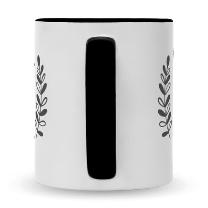 SEO. Bedruckte Tasse mit Spruch Mom Wife Boss - Schwarz & Weiß Linkreich