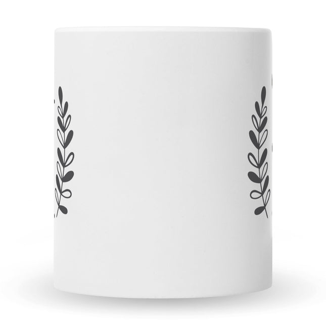 SEO. Bedruckte Tasse mit Spruch Mom Wife Boss - Weiß Linkreich