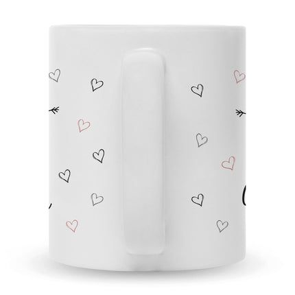 SEO. Bedruckte Tasse mit Spruch Nimm dir Zeit - Weiß Linkreich