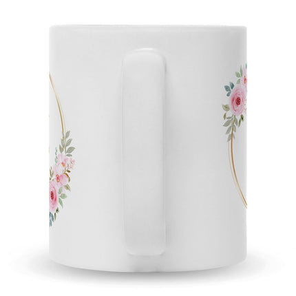 SEO. Bedruckte Tasse mit Spruch Rosenhochzeit - Weiß Linkreich