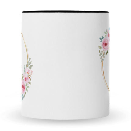 SEO. Bedruckte Tasse mit Spruch Rosenhochzeit - Weiß Linkreich