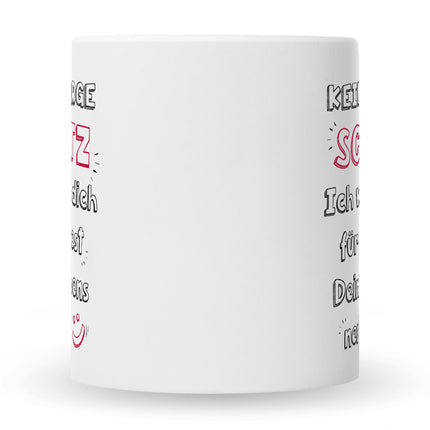 SEO. Bedruckte Tasse mit Spruch Schatz ich werde dich nerven - Weiß Linkreich