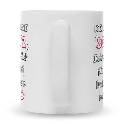 SEO. Bedruckte Tasse mit Spruch Schatz ich werde dich nerven - Weiß Linkreich