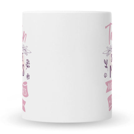 SEO. Bedruckte Tasse mit Spruch Tanten sind wie Mamas - Weiß Linkreich
