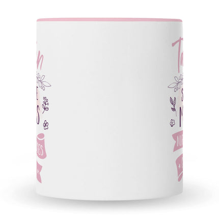 SEO. Bedruckte Tasse mit Spruch Tanten sind wie Mamas - Weiß Linkreich