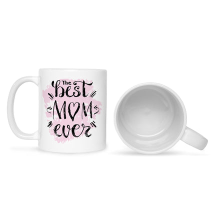 SEO. Bedruckte Tasse mit Spruch The best Mom ever - Weiß Linkreich