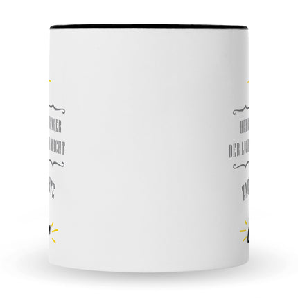 SEO. Bedruckte Tasse mit Spruch Wächter des Stroms - Schwarz & Weiß Linkreich