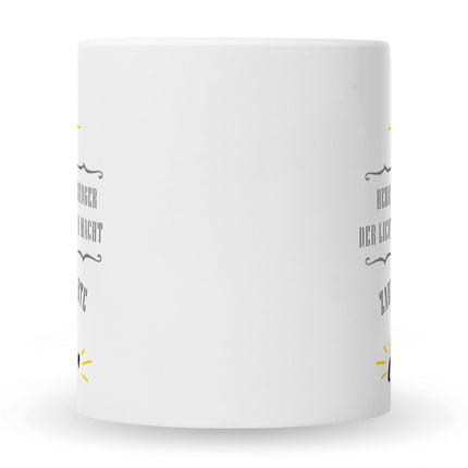 SEO. Bedruckte Tasse mit Spruch Wächter des Stroms - Weiß Linkreich