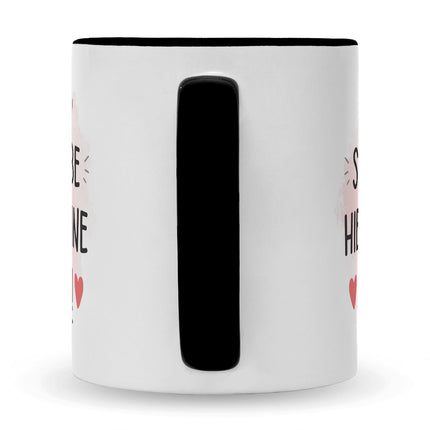 SEO. Bedruckte Tasse mit Spruch Wird scheiße ohne dich - Schwarz & Weiß Linkreich