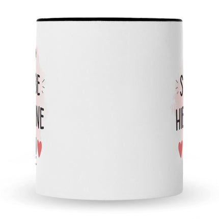 SEO. Bedruckte Tasse mit Spruch Wird scheiße ohne dich - Schwarz & Weiß Linkreich