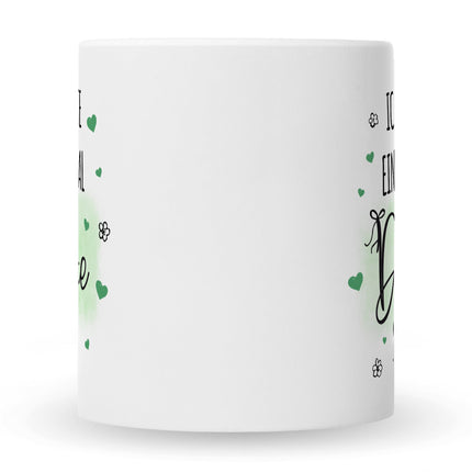 SEO. Bedruckte Tasse mit Spruch Wollte einfach mal danke sagen - Schwarz & Weiß Linkreich