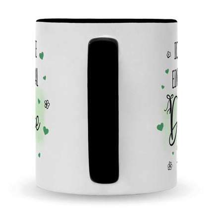 SEO. Bedruckte Tasse mit Spruch Wollte einfach mal danke sagen - Schwarz & Weiß Linkreich