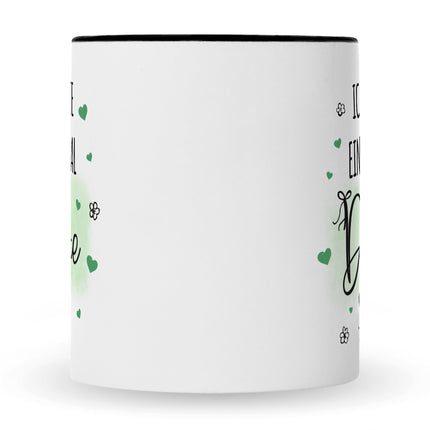 SEO. Bedruckte Tasse mit Spruch Wollte einfach mal danke sagen - Schwarz & Weiß Linkreich