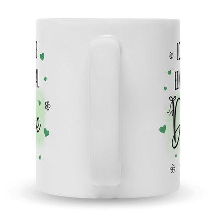 SEO. Bedruckte Tasse mit Spruch Wollte einfach mal danke sagen - Schwarz & Weiß Linkreich