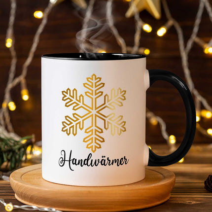 SEO. Bedruckte Tasse mit Weihnachtsmotiv - Handwärmer - Weiß Linkreich