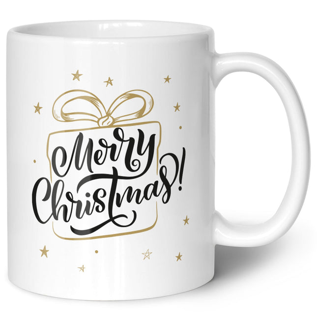 SEO. Bedruckte Tasse mit Weihnachtsmotiv im Weihnachtsgeschenk Design - Weiß Linkreich