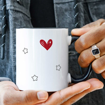 SEO. Bedruckte Tasse mit Weihnachtsmotiv - Its time for Glühckswein - Schwarz & Weiß Linkreich