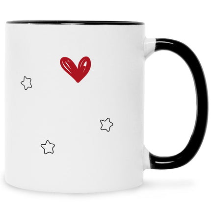 SEO. Bedruckte Tasse mit Weihnachtsmotiv - Its time for Glühckswein - Schwarz & Weiß Linkreich