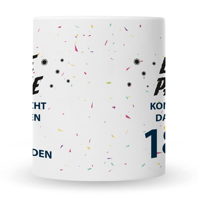 SEO. Bedruckte Tasse Pandemie Geburtstag - Weiß Linkreich