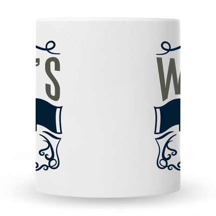 SEO. Bedruckte Tasse World's Best Husband - Weiß Linkreich