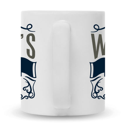 SEO. Bedruckte Tasse World's Best Husband - Weiß Linkreich