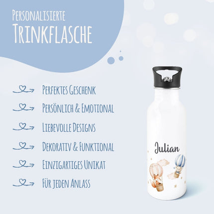 SEO. Bedruckte Trinkflasche aus Edelstahl - Ballon - Linkreich