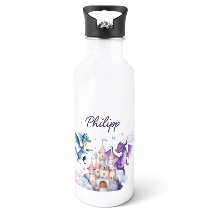 SEO. Bedruckte Trinkflasche aus Edelstahl - Drache - Linkreich