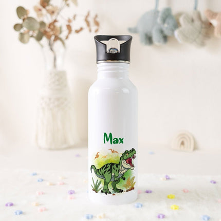 SEO. Bedruckte Trinkflasche aus Edelstahl - T-Rex - Linkreich