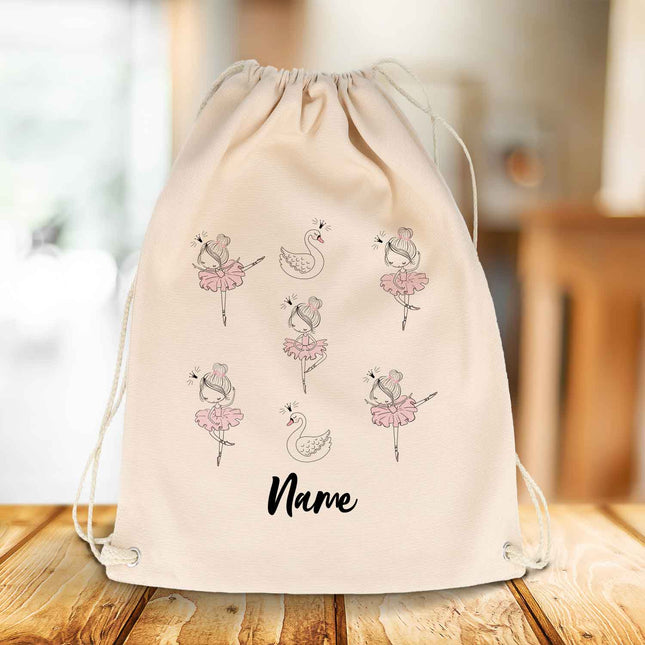 SEO. Bedruckter Turnbeutel für Kinder im Ballerina Design - Linkreich