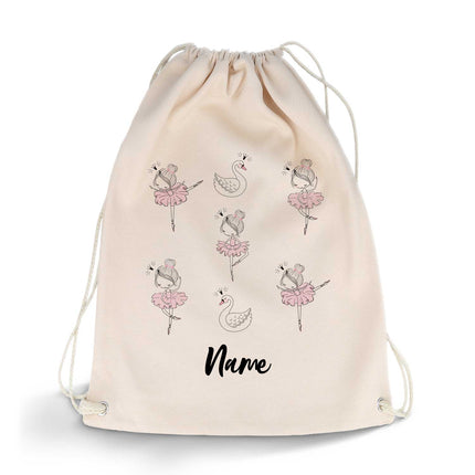 SEO. Bedruckter Turnbeutel für Kinder im Ballerina Design - Linkreich