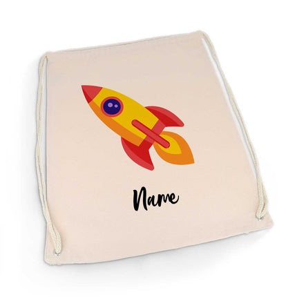 SEO. Bedruckter Turnbeutel für Kinder im Cartoon Rakete Design - Linkreich