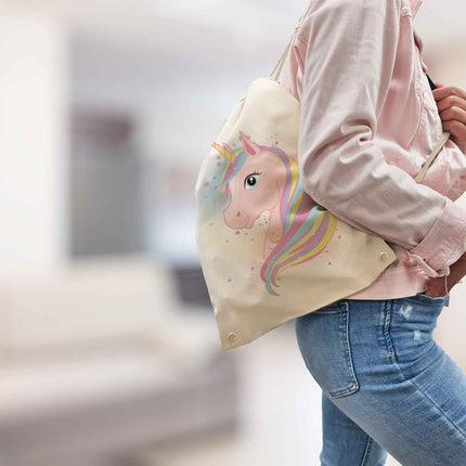 SEO. Bedruckter Turnbeutel für Kinder im Einhorn Design - Linkreich