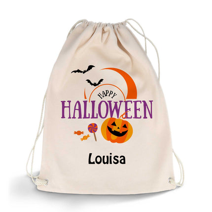 SEO. Bedruckter Turnbeutel für Kinder im Happy Halloween Design - Linkreich