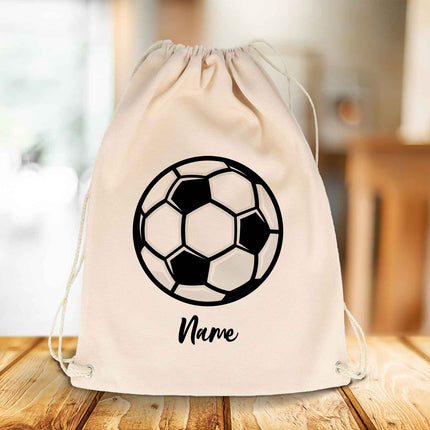 SEO. Bedruckter Turnbeutel für Kinder im Sportball Design - Fußball Linkreich