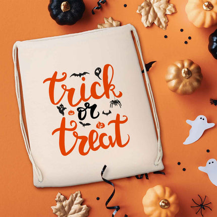 SEO. Bedruckter Turnbeutel für Kinder im Trick or Treat Design - Linkreich