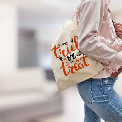 SEO. Bedruckter Turnbeutel für Kinder im Trick or Treat Design - Linkreich