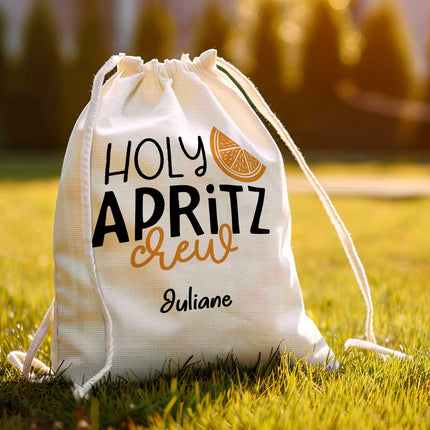 SEO. Bedruckter Turnbeutel im Holy Apritz Crew Design - Linkreich