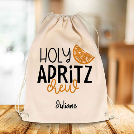 SEO. Bedruckter Turnbeutel im Holy Apritz Crew Design - Linkreich
