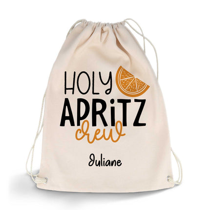 SEO. Bedruckter Turnbeutel im Holy Apritz Crew Design - Linkreich