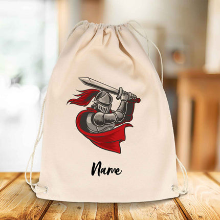 SEO. Bedruckter Turnbeutel mit Fantasy Motiv und Wunschname - Drache Linkreich