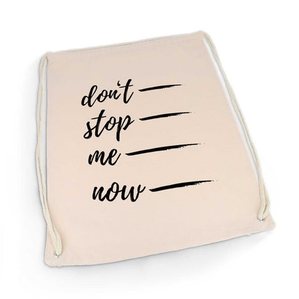 SEO. Bedruckter Turnbeutel mit Spruch Don't stop me now - Linkreich