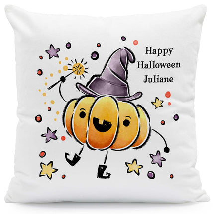 SEO. Bedrucktes Kissen "Happy Halloween" in versch. Designs - Kürbis Linkreich