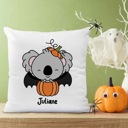 SEO. Bedrucktes Kissen mit Motiv Halloween Tiere - Koala Linkreich