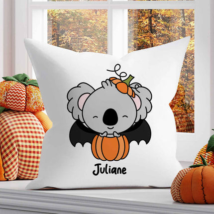 SEO. Bedrucktes Kissen mit Motiv Halloween Tiere - Koala Linkreich