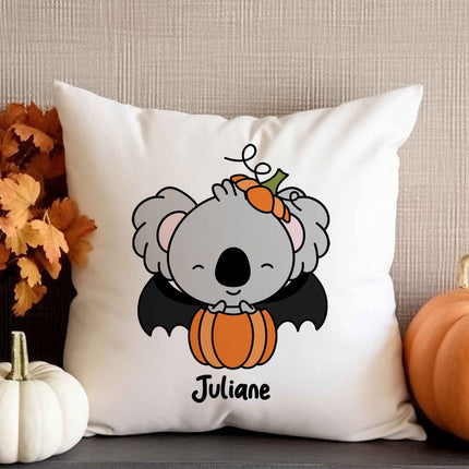 SEO. Bedrucktes Kissen mit Motiv Halloween Tiere - Koala Linkreich