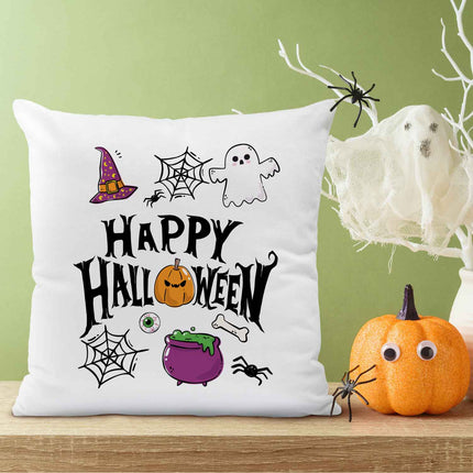SEO. Bedrucktes Kissen mit Motiv Happy Halloween - ohne Füllung Linkreich