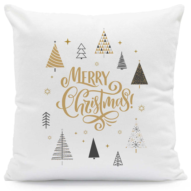 SEO. Bedrucktes Kissen mit Motiv im Weihnachtsbäume Design - ohne Füllung Linkreich